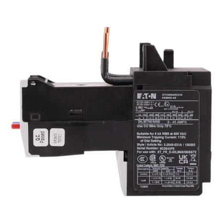 Eaton C440 XTOE045DCS 9-45A Electronic Overload Relay - Image 5