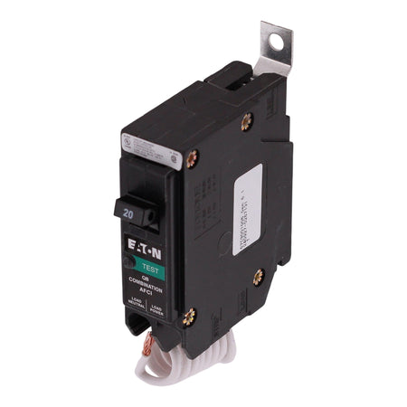 Eaton QBHCAF, QBH1020CAF, 20A, 1P, 120/240V, CAFCI, Pigtail Neutral, Bolt-On, Circuit Breaker - Image 2