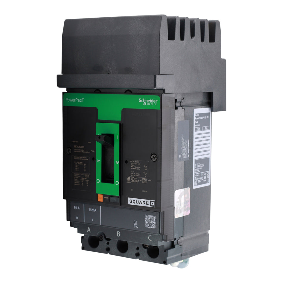 Square D PowerPacT HDA36080 80A 3P 600V Thermal-Magnetic I-Line Circuit Breaker - Image 2