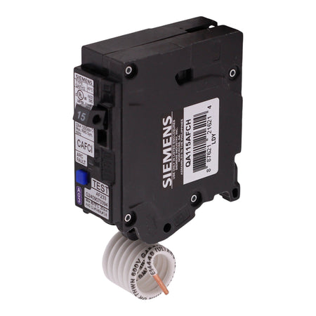 Siemens QAFH2, QA115AFCH, 15A, 1P, 120V, CAFCI, Pigtail Neutral, Circuit Breaker - Image 2