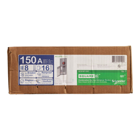 Square D QO, QC816F150C, 150A, 8-Space, Ringless Meter Main, CSED - Image 3
