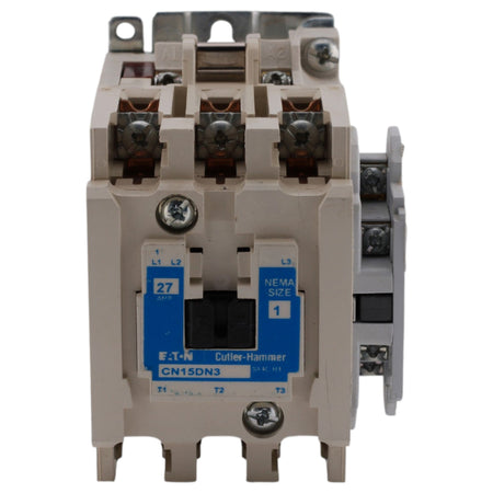 Eaton Cutler-Hammer, CN15DN3DB, 27A, 3-Pole, 600V, NEMA Size 1, Non-Reversing, Motor Contactor - Image 3