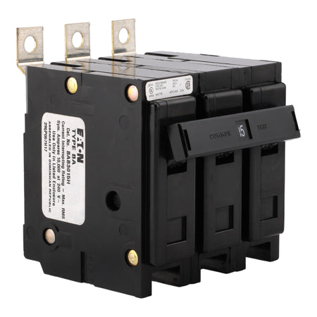 Eaton Quicklag BAB3015H 15A 3P 240V Thermal-Magnetic Bolt-On Circuit Breaker