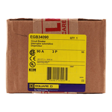 Square D E-Frame, EGB34090, 90A, 3P, 480Y/277V, Bolt-On Circuit Breaker - Image 3