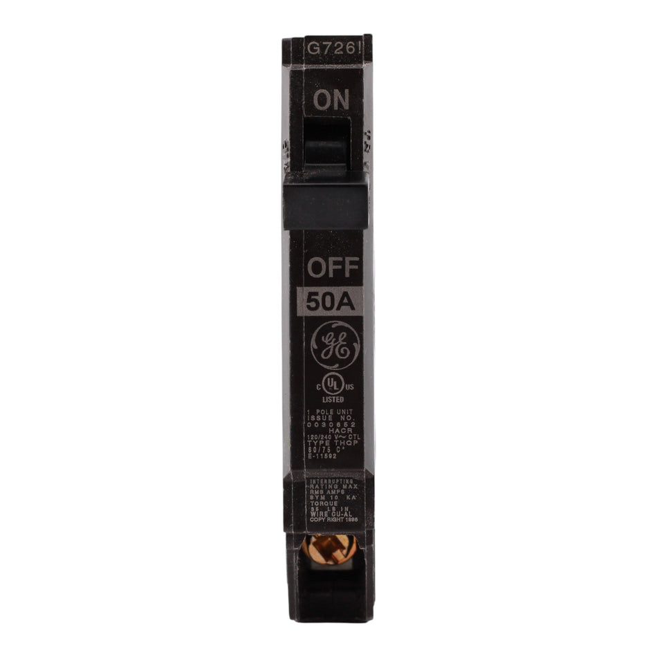 GE Q-Line, THQP150, 50A, 1P, 120/240V, Thin Series, Circuit Breaker - Image 2