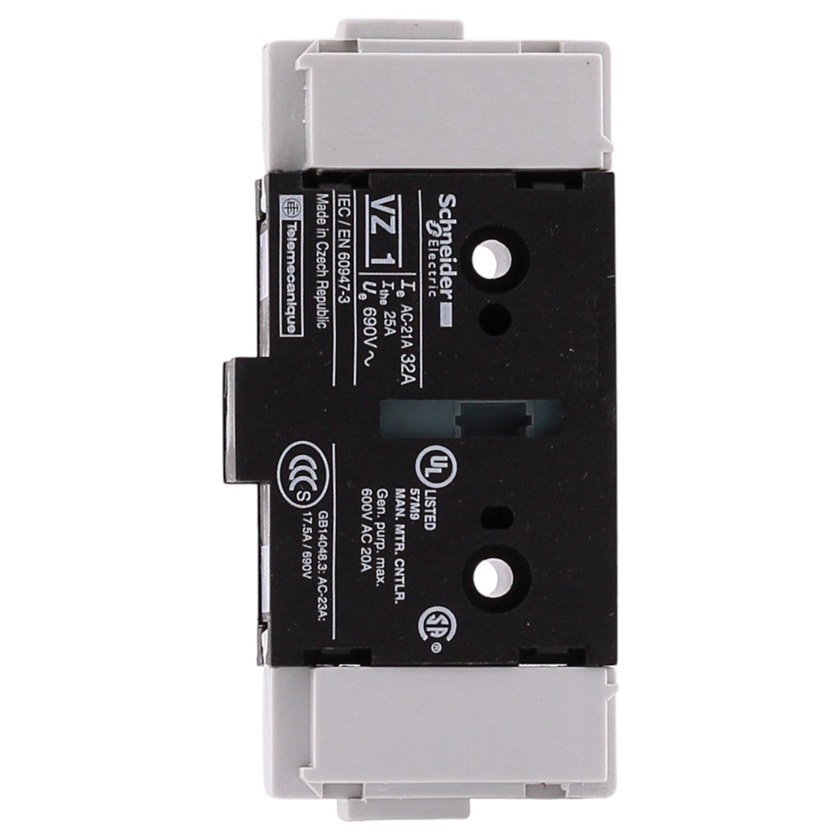 Square D TeSys Vario, VZ1, 32A, 690V, Add-On Main Pole Module, for V1 Switch-Disconnector - Image 4