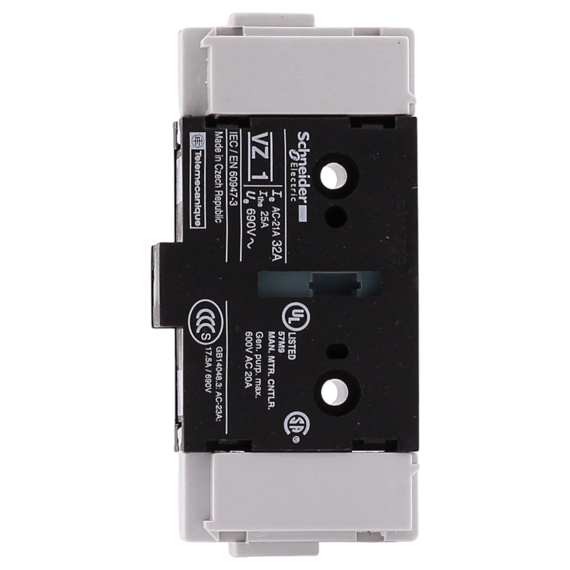Square D TeSys Vario, VZ1, 32A, 690V, Add-On Main Pole Module, for V1 Switch-Disconnector - Image 4