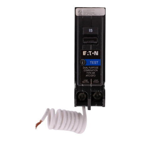 Eaton BR, BRAFGF115, 15A, 1P, 120V, AFCI/GFCI, Pigtail Neutral, Circuit Breaker - Image 4