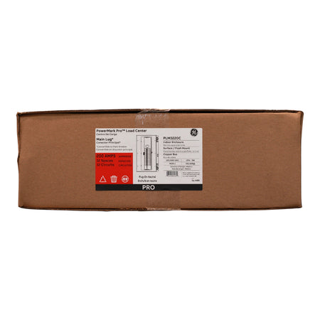 GE PowerMark PRO PLM3220C 200A 32-Space Plug-On Neutral Main Lug Convertible Load Center - Image 3