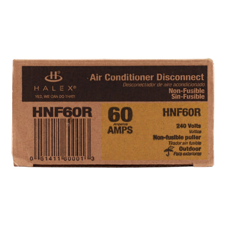 Halex, HNF60R, 60A, 240V, Non-Fused, Pull-Out AC Disconnect, Outdoor - Image 3