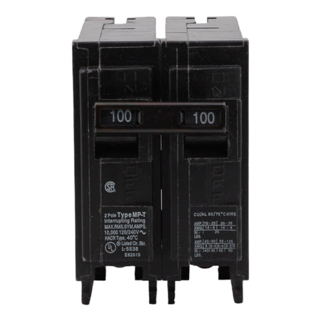 Murray MP2100 100 Amp Double Pole Main Circuit Breaker - 120/240V, Plug-On, UL Listed - Image 3