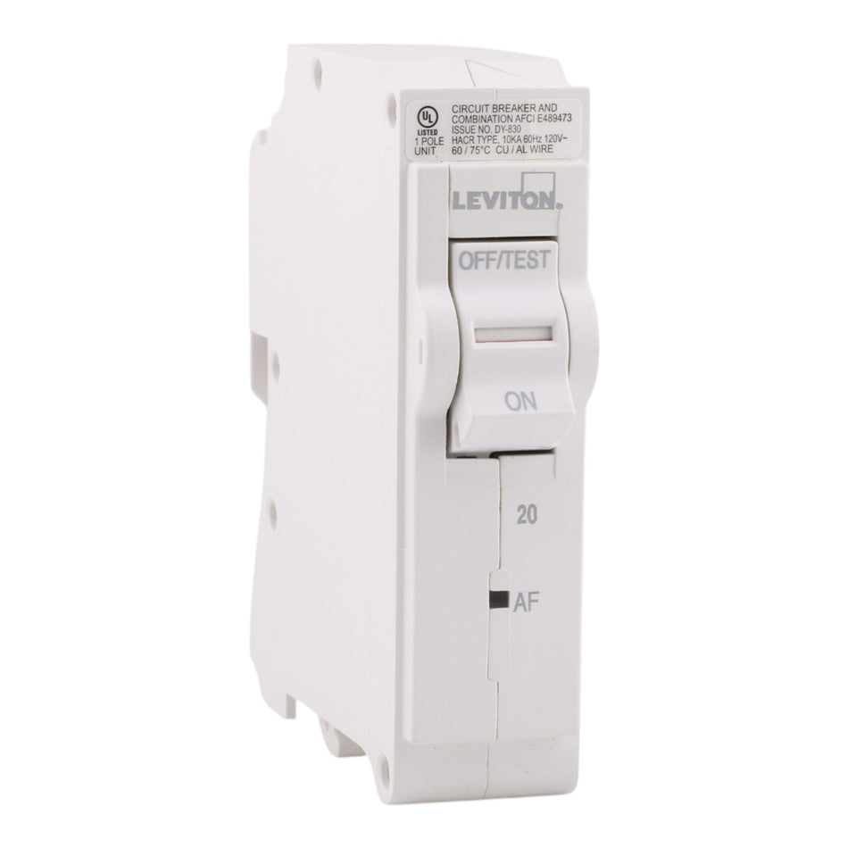 Leviton LB120-AFR 20A 1P 120V AFCI Hydraulic-Magnetic Circuit Breaker