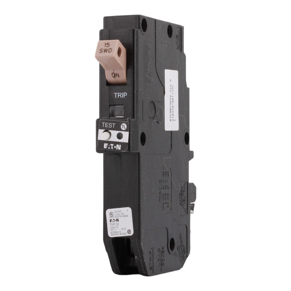 Eaton CHFP115GF, 15 Amps, 120/240 Volts, Single Pole, GFCI Ground Fault Circuit Breaker, Plug-On Neutral, for CH Loadcenters - Image 2