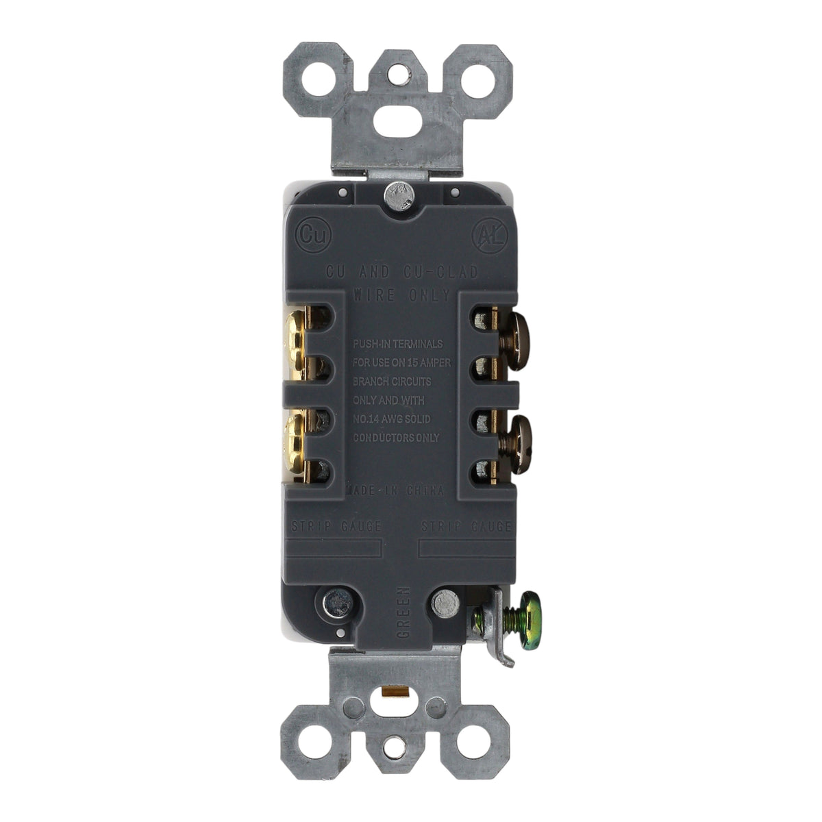 RES POWER 20A 125V Tamper-Resistant Decorator Duplex Receptacle cULus Listed White - Image 4
