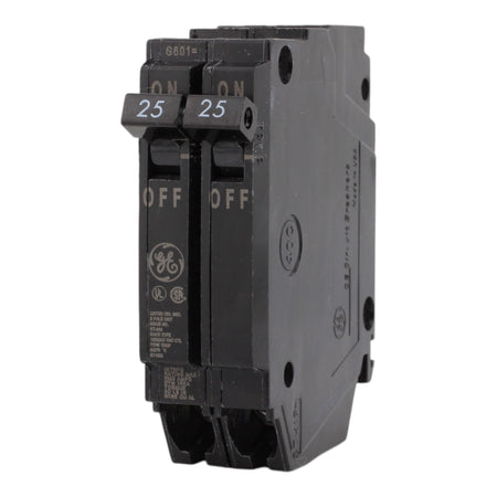 GE THQP225, 25A, 120/240V, 2-Pole Circuit Breaker, Plug-In, for Load Centers and Lighting Panels - Image 3