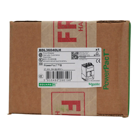 Square D PowerPacT B, BDL36040LH, 40A, 3P, 600Y/347VAC, Aluminum Lugs, Circuit Breaker - Image 3