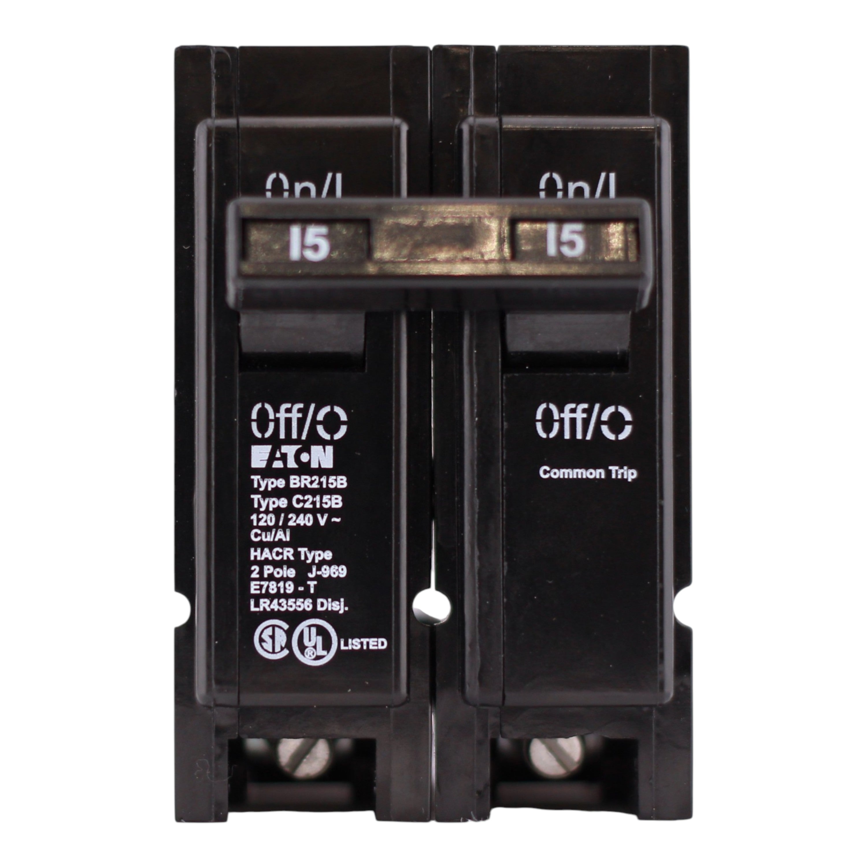 Eaton BR, BR215B, 15A, 2P, 120/240V, Thermal Magnetic, Circuit Breaker - Image 3