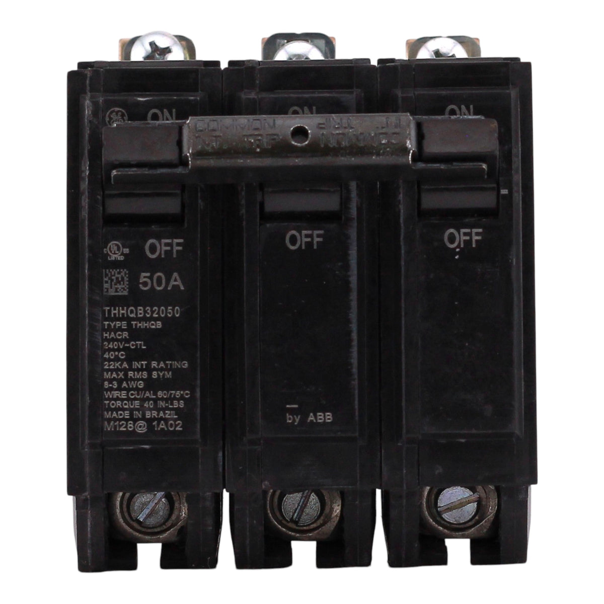 GE Q-Line, THHQB32050, 50A, 3P, 240V, Bolt-On, Circuit Breaker - Image 3