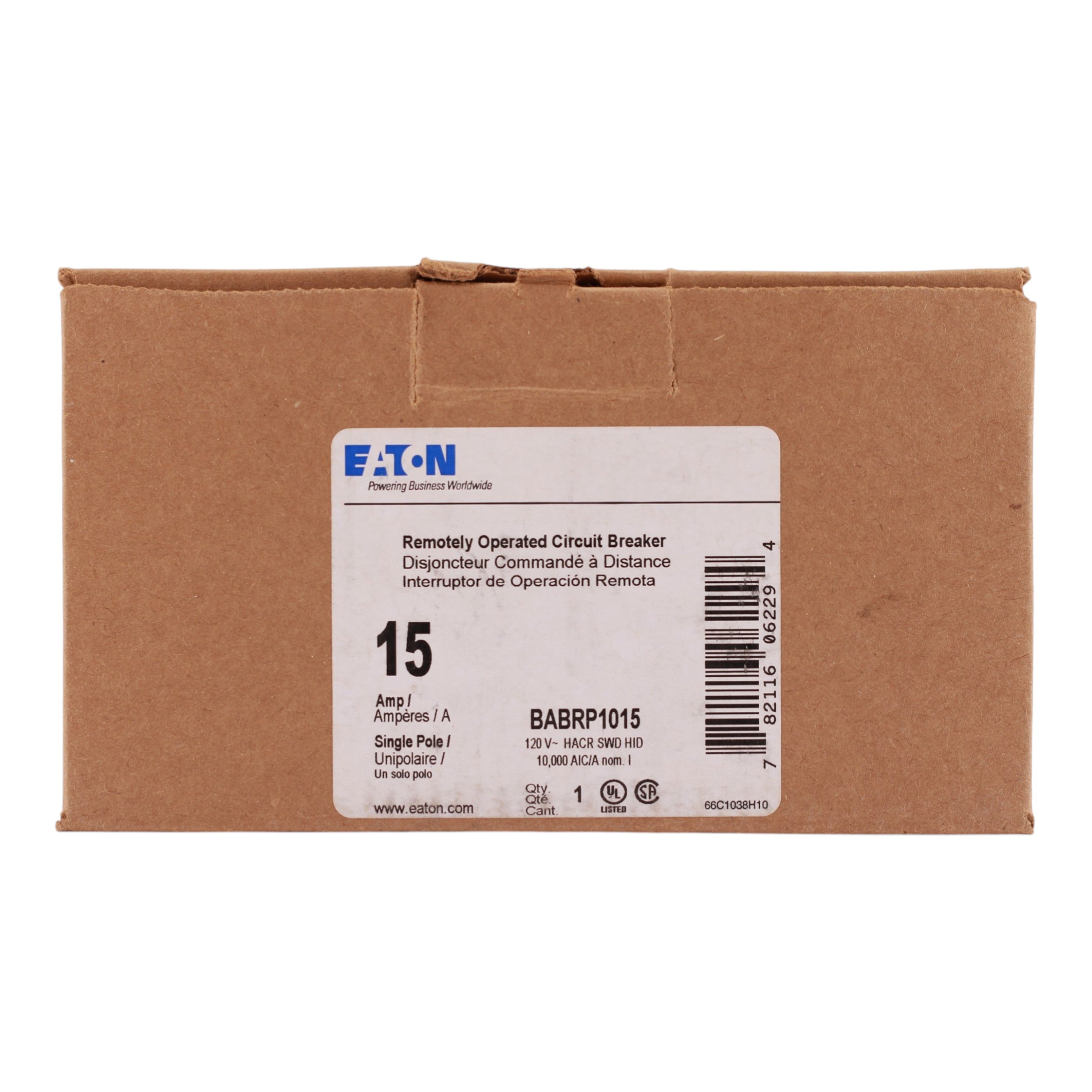 Eaton BAB, BABRP1015, 15A, 1P, 120V, Remotely Operated, Bolt-On, Circuit Breaker - Image 3