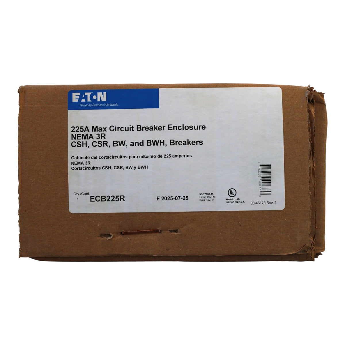 Eaton ECB225R 225A NEMA 3R Outdoor 2-Pole Circuit Breaker Enclosure - Image 3