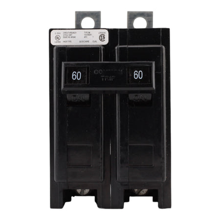 Eaton BAB2060, 60A, 120/240V, 2-Pole, 10kAIC, Quicklag Industrial Thermal-Magnetic Circuit Breaker, Bolt-On - Image 2