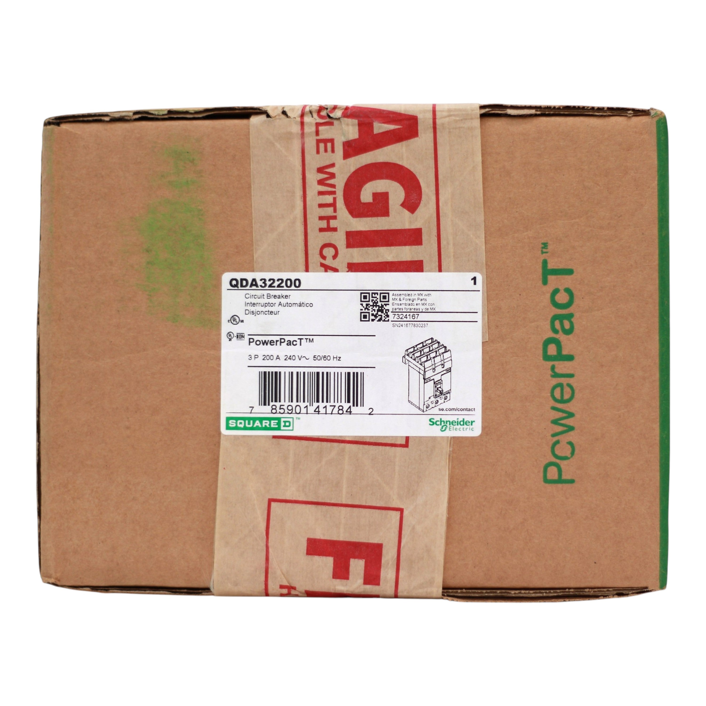 Square D PowerPacT Q, QDA32200, 200A, 3P, 240VAC, I-Line, Thermal Magnetic, Circuit Breaker - Image 3