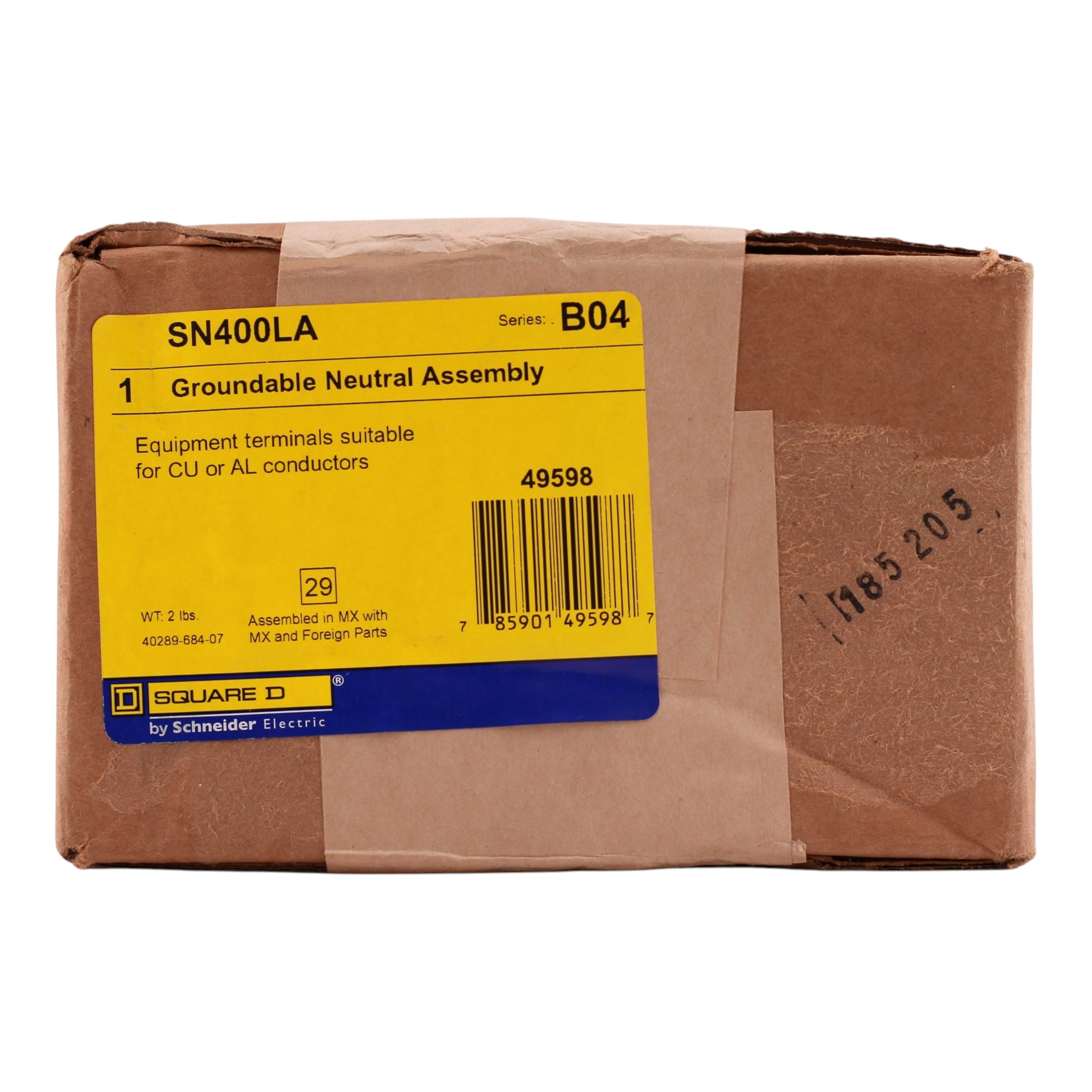 Square D PowerPacT, SN400LA, 400A, Neutral Assembly, Insulated, Groundable, H/J/L-Frame - Image 3