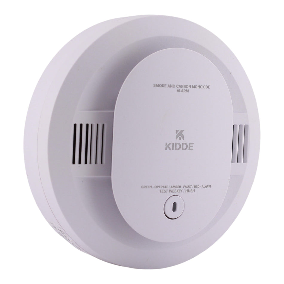 Kidde FireX CUACFEX-V Hardwired, 120V AC, Combo Smoke & CO Alarm, Voice, AA Backup, Interconnectable