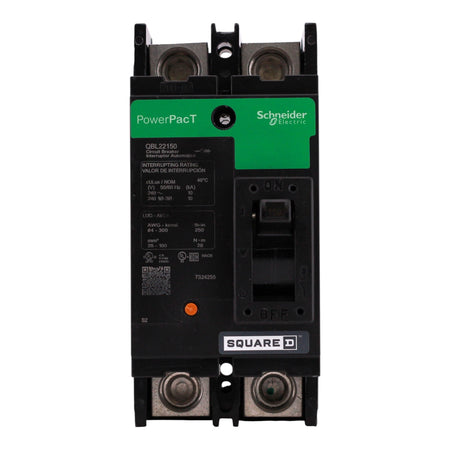 Square D PowerPacT Q, QBL22150, 150A, 2P, 240V, Thermal Magnetic, Circuit Breaker - Image 4