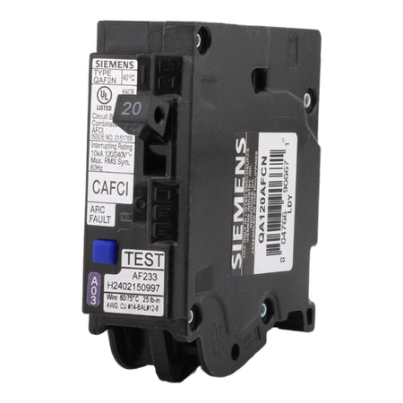 Siemens QA120AFCN 20A 1P 120V AFCI Plug on Neutral Circuit Breaker - Image 2