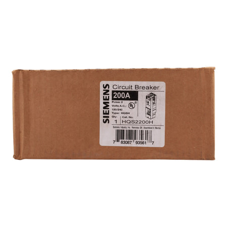 Siemens QS HQS2200H 200A 2P 120/240V Main Circuit Breaker - Image 2
