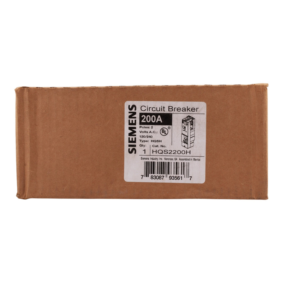 Siemens QS HQS2200H 200A 2P 120/240V Main Circuit Breaker - Image 2