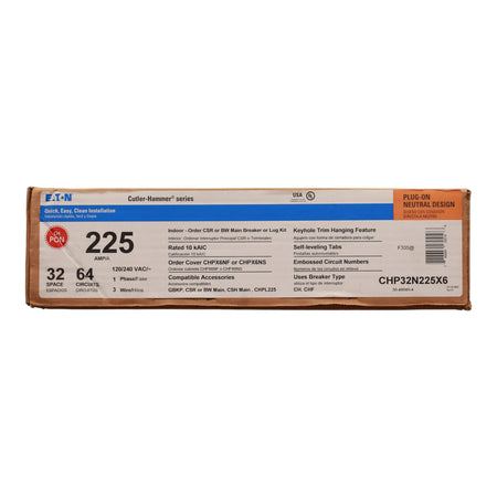 Eaton CH, CHP32N225X6, 225A, 1P, 120/240V, Plug-On Neutral, Convertible Loadcenter - Image 3