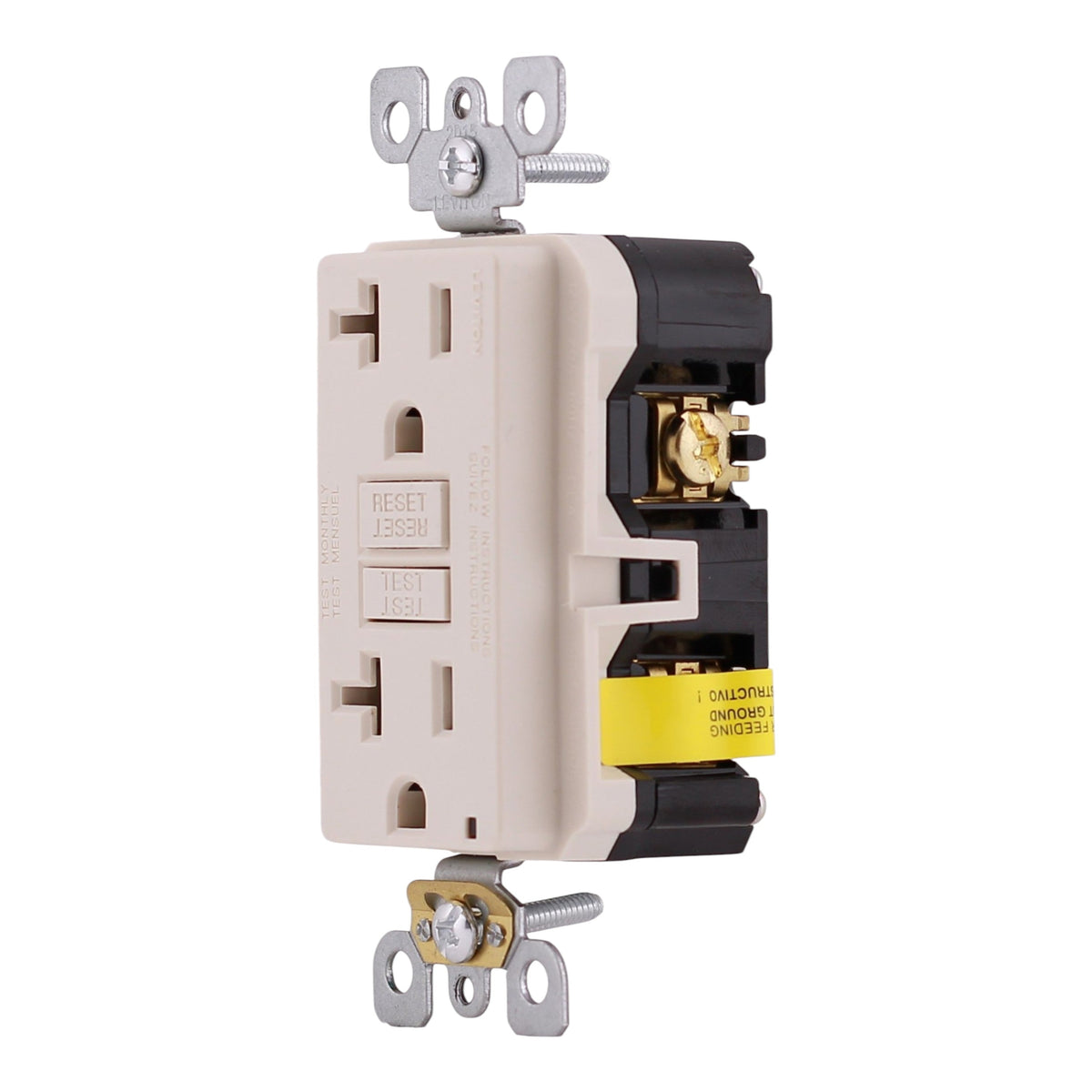 Leviton SmartlockPro, GFTR2-T, 20A, 2P, 125V, Slim GFCI, Tamper-Resistant, Outlet - Image 3