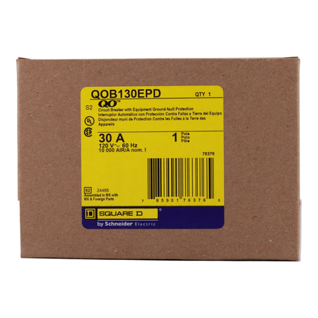 Square D QO QOB130EPD 30A 1P 120V GFCI Bolt-On Circuit Breaker - Image 3
