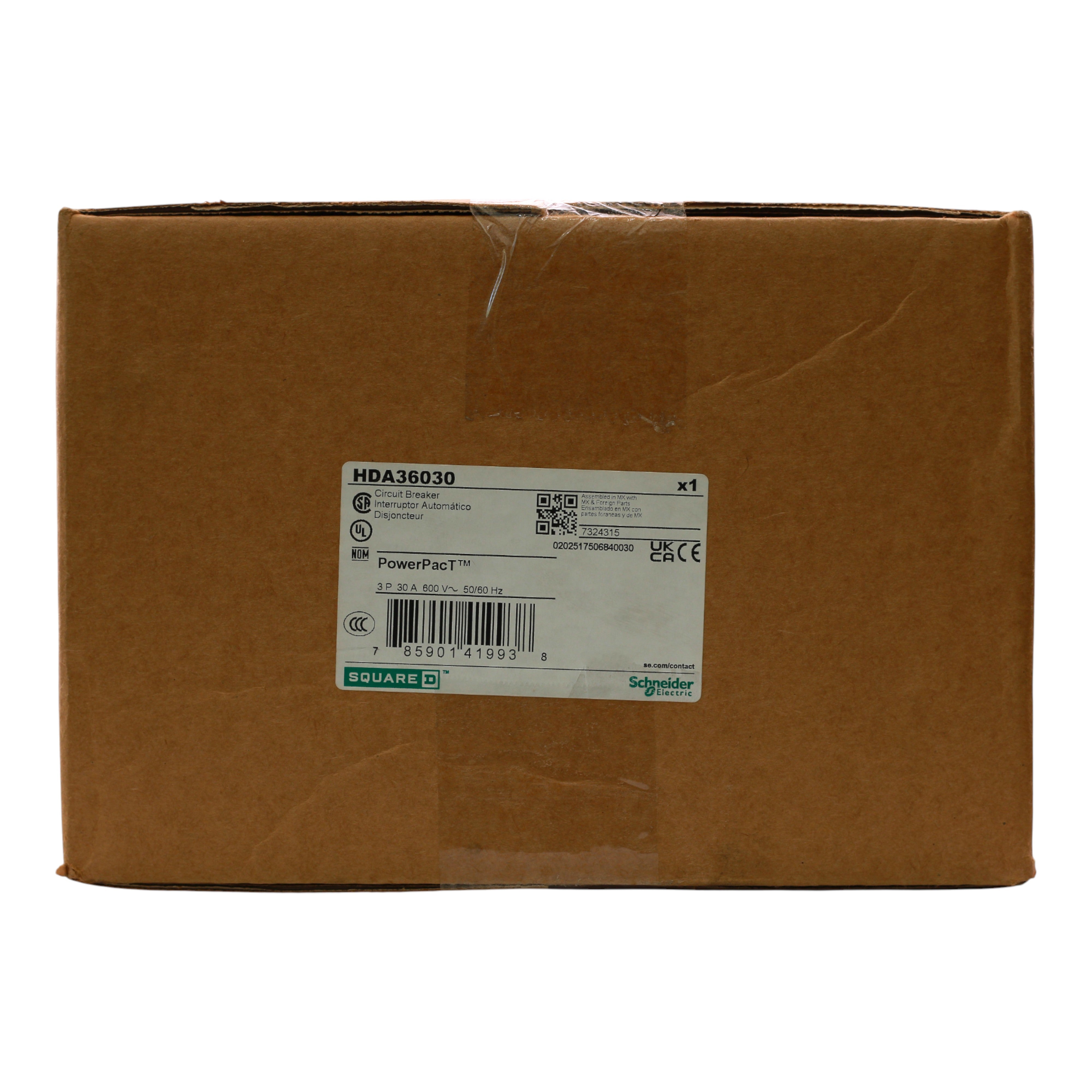Schneider Electric PowerPacT HDA36030 30A 3P 600V Thermal-Magnetic I-Line Circuit Breaker - Image 3