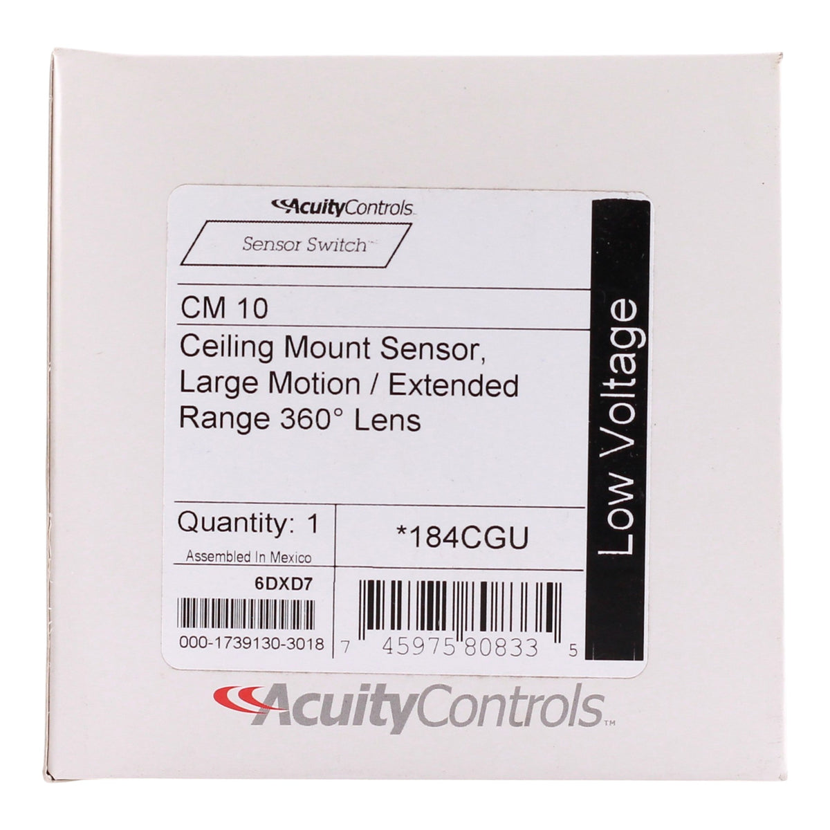 Sensor Switch CM-10, Ceiling Mount, 360°, PIR Occupancy Sensor, 12-24V, Low Voltage, White - Image 3