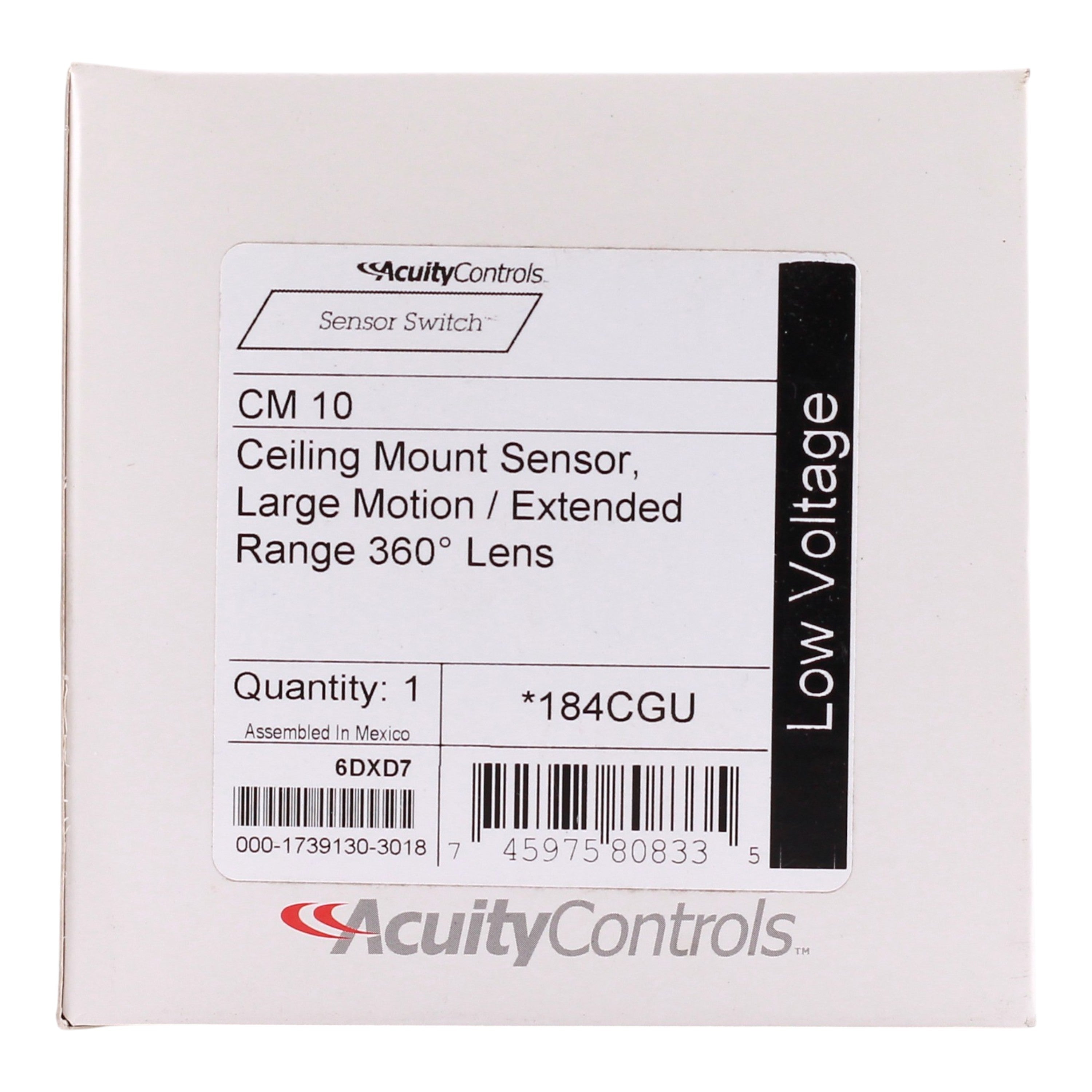 Sensor Switch CM-10, Ceiling Mount, 360°, PIR Occupancy Sensor, 12-24V, Low Voltage, White - Image 3