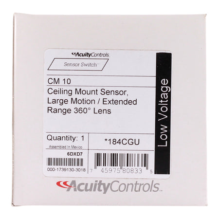 Sensor Switch CM-10, Ceiling Mount, 360°, PIR Occupancy Sensor, 12-24V, Low Voltage, White - Image 3
