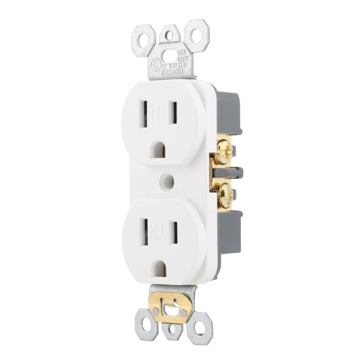 RES POWER 15A 125V Tamper-Resistant Standard Duplex Receptacle cULus listed white - Image 4