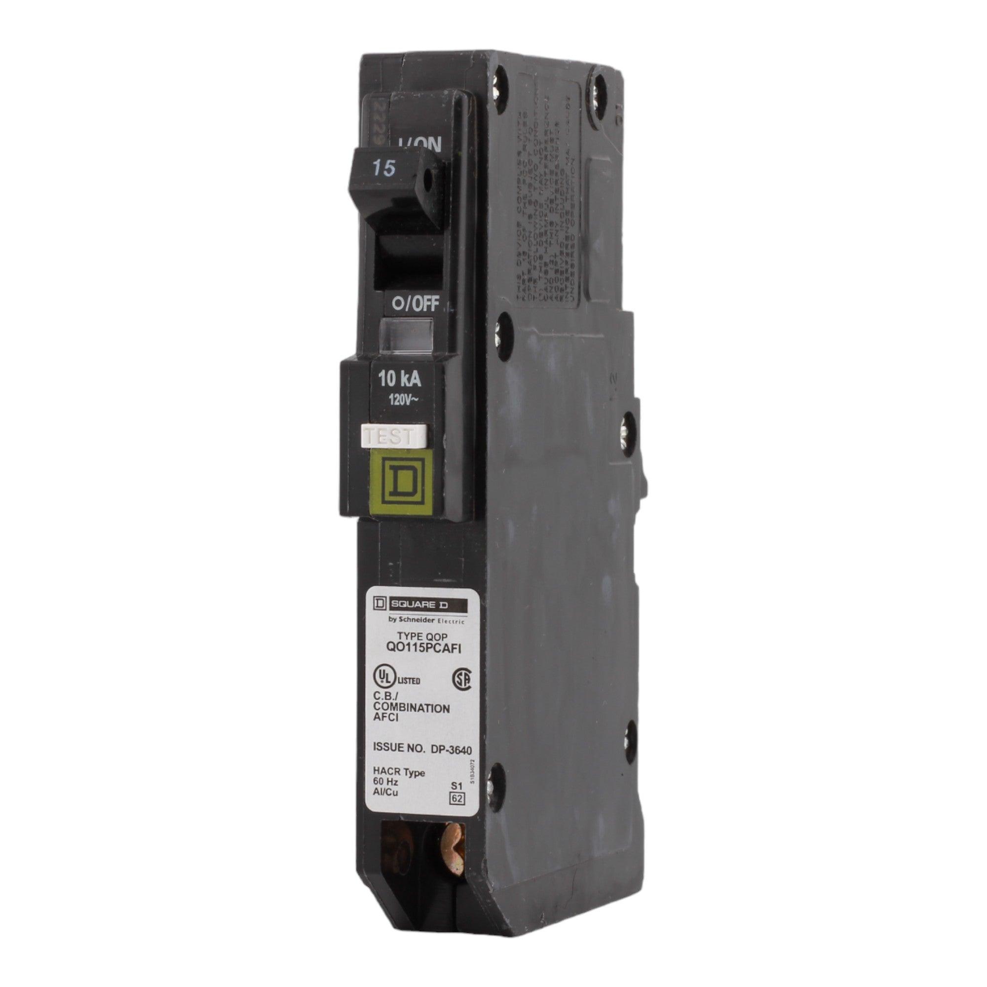 Square D QO QO115PCAFI 15A 1P 120V AFCI Plug-On Neutral Circuit Breaker - Image 3