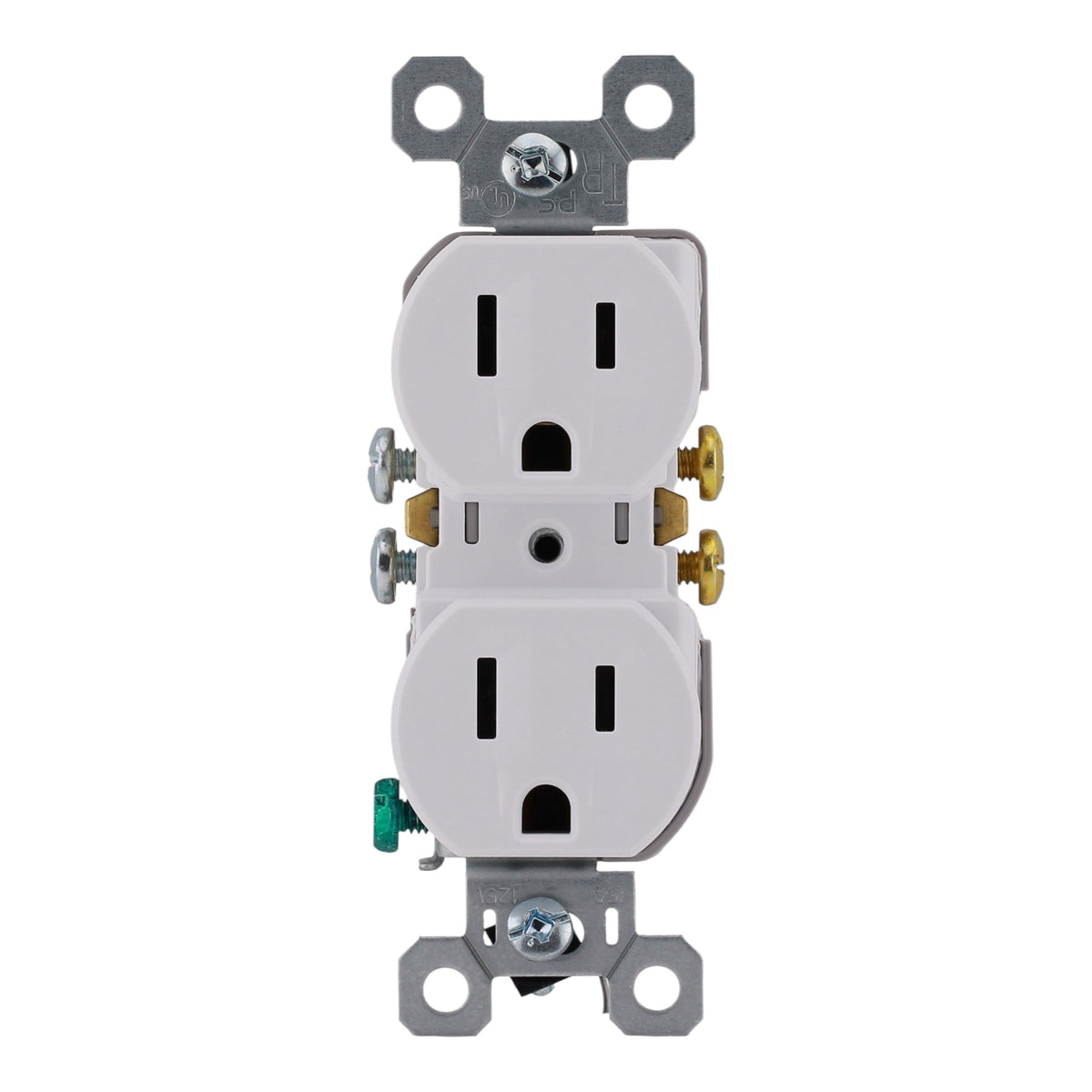 Pass & Seymour Trademaster PACK-10  3232TRW 15A 125V Tamper-Resistant Duplex Receptacle White - Image 4
