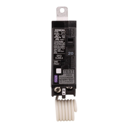 Siemens BLHF BF120AH 20A 1P 120V GFCI Pigtail Neutral Circuit Breaker - Image 4