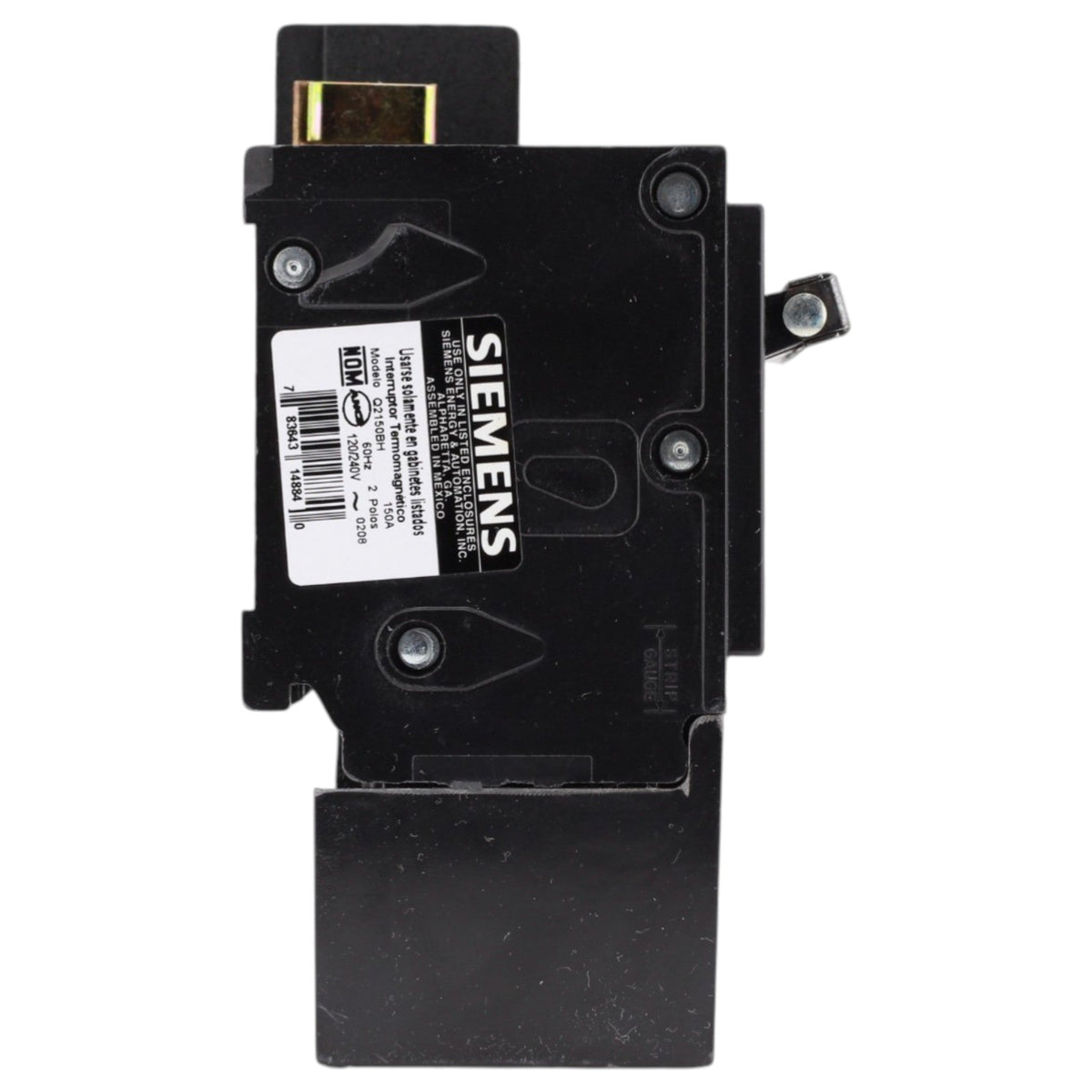 Siemens QP, Q2150BH, 150A, 2P, 120/240V, Thermal Magnetic, Circuit Breaker - Image 3