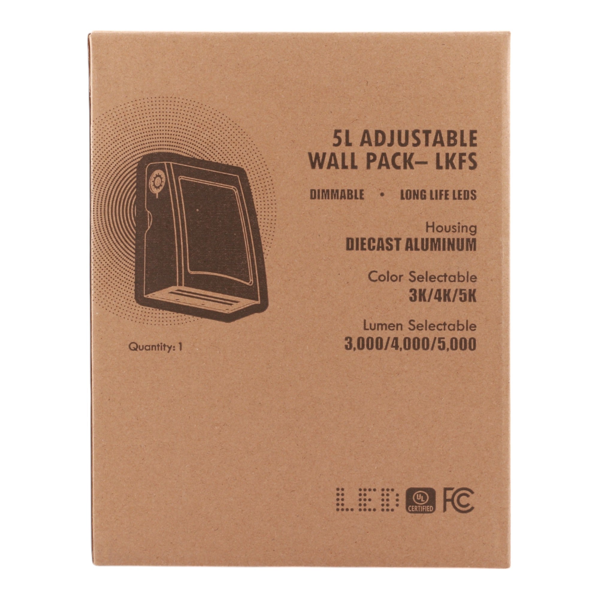 WPA-5L-LKFS LED Adjustable Wall Pack 22-35W 120-277V Selectable Lumen CCT - Image 11