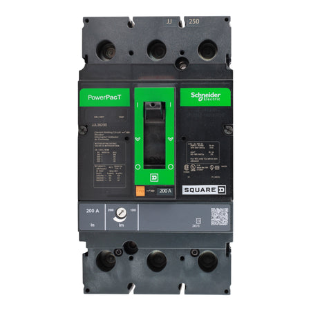 Square D PowerPacT JJL36200 200A 3P 600V Thermal-Magnetic Circuit Breaker - Image 4
