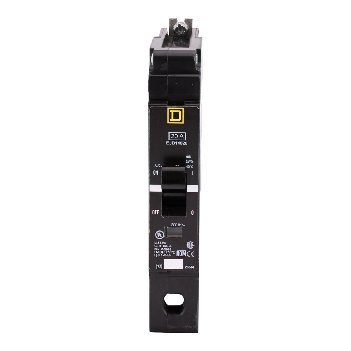 Square D E-Frame, EJB14020, 20A, 1P, 277V, 100kA, Bolt-On, Circuit Breaker - Image 4