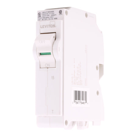 Leviton  LB115-T 15A 1P 120/240V Standard Circuit Breaker - Image 2