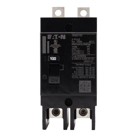 Eaton Series C GHB2100 100A 2P 480Y/277V Molded Case Circuit Breaker - Image 4