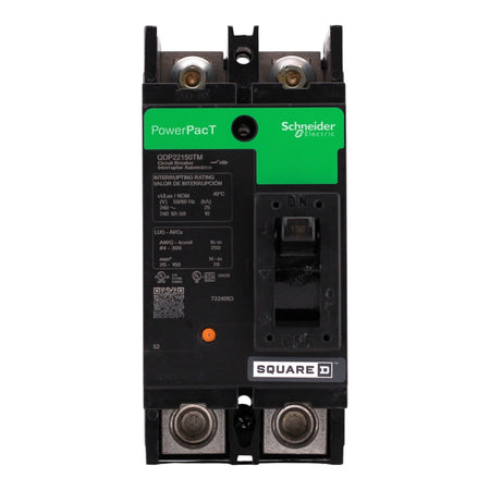 Square D PowerPacT Q, QDP22150TM, 150A, 2P, 240V, Thermal Magnetic, Circuit Breaker - Image 4